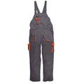Grau-Orange - Front - Portwest Unisex Latzhose, Arbeitsbekleidung