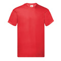 Rot - Front - Fruit of the Loom - "Original" T-Shirt für Herren