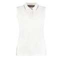 Weiß-Marineblau - Front - GAMEGEAR - Poloshirt für Damen Ärmellos