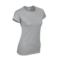 Grau - Side - Gildan - T-Shirt für Damen