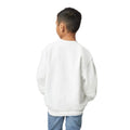 Weiß - Back - Gildan - Sweatshirt Rundhalsausschnitt für Kinder