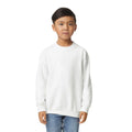 Weiß - Front - Gildan - Sweatshirt Rundhalsausschnitt für Kinder
