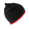 Schwarz-Rot - Front - Result Winter Essentials - Mütze wendbar für Herren-Damen Unisex