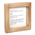 Weiß-Braun - Side - Something Different - Türschild "Definition", aus Holz, weihnachtliches Design