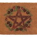 Braun-Grün-Rot - Side - Something Different - Türmatte "Winter Solstice", Pentagramm