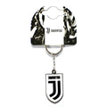 Weiß-Schwarz - Front - Juventus FC offizieller Wappen Schlüsselanhänger