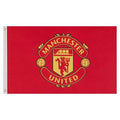Rot - Front - Manchester United FC Core Wappen-Fahne