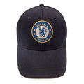 Marineblau - Back - Chelsea FC Unisex Baseball Kappe mit Club Wappen