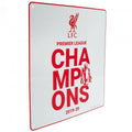 Weiß - Back - Liverpool FC - Türschild "Premier League Champions", 2020