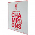 Weiß - Side - Liverpool FC - Türschild "Premier League Champions", 2020