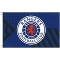 Königsblau-Weiß-Schwarz - Front - Rangers FC - Fahne "Core", Wappen