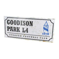 Silber-Schwarz - Front - Everton FC - Straßenschild "Goodison Park", Retro