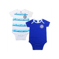 Weiß-Blau - Front - Chelsea FC - Bodysuit für Baby (2er-Pack)