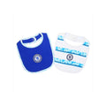 Blau-Weiß - Front - Chelsea FC - Baby Wappen - Lätzchen 2er-Pack