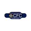 Marineblau-Weiß - Front - Chelsea FC - Türschild "Retro Years", Wappen