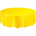 Gelb - Front - Unique Party - Tischdecke für Party, Rund