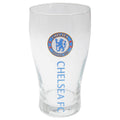 Durchsichtig-Blau - Front - Fußball Bierglas - Glas mit Chelsea FC Logo