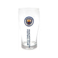 Durchsichtig - Front - Fußball Bierglas - Glas mit Manchester City FC Logo