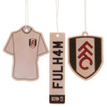 Weiß-Schwarz-Rot - Front - Fulham FC - Lufterfrischer, Wappen 3er-Pack