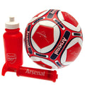 Rot-Weiß-Schwarz - Front - Arsenal FC - Fußball-Set mit Unterschriften