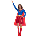 Rot-Blau - Front - Supergirl - "Classic" Kostüm-Kleid - Mädchen