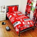 Rot - Front - Kinder Bettwäsche mit Liverpool FC Design