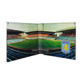 Bunt - Front - Leder-Geldbeutel mit Aston Villa FC Fußball-Stadium Design