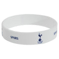 Weiß - Front - Tottenham Hotspur FC Gummi Armband mit Club Wappen