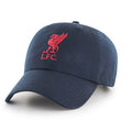 Marineblau - Front - Liverpool FC Baseball Kappe mit Club Wappen
