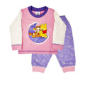 Pink-Violett-Weiß - Front - Winnie the Pooh - Schlafanzug mit langer Hose für Baby-Girls