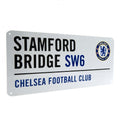 Weiß - Front - Chelsea FC offizielles Straßenschild