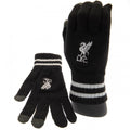 Schwarz - Front - Liverpool FC - Kinder Wappen - Touchscreen-Handschuhe, Jerseyware