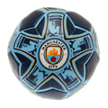 Marineblau-Himmelblau - Front - Manchester City FC -  Weich Mini-Fußball Wappen