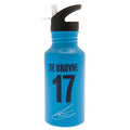 Blau - Front - Manchester City FC - Wasserflasche "Kevin De Bruyne", Aluminium