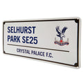 Weiß-Blau - Side - Crystal Palace FC - Tafel "Selhurst Park SE25"