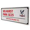 Weiß-Rot - Side - Crystal Palace FC - Tafel "Selhurst Park SE25"