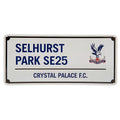 Weiß-Blau - Front - Crystal Palace FC - Tafel "Selhurst Park SE25"