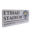 Weiß - Back - Manchester City FC offizielles Straßenschild