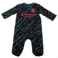Schwarz-Himmelblau - Front - Manchester City FC - "2023-2024" Schlafanzug für Baby