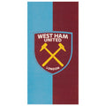 Himmelblau-Weinrot - Front - West Ham United FC - Badetuch, Wappen