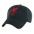 Schwarz - Side - Liverpool FC - "Obsidian" Baseball-Mütze für Herren-Damen Unisex
