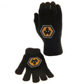 Schwarz-Gelb - Front - Wolverhampton Wanderers FC - Kinder Handschuhe, Jerseyware