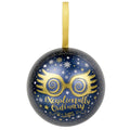 Blau-Gold - Back - Harry Potter - Christbaumkugel "Luna Lovegood", weihnachtliches Design