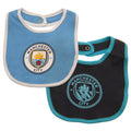 Bunt - Front - Manchester City FC - Baby Lätzchen 2er-Pack