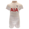 Weiß-Rot - Front - Tottenham Hotspur FC - "2023-2024" T-Shirt und Shorts für Baby