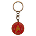 Rot-Gold - Front - Star Trek -  Metall Schlüsselanhänger Logo