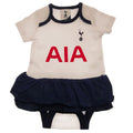 Weiß-Marineblau - Front - Tottenham Hotspur FC - Bodysuit Tutu-Rock für Baby