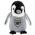 Grau-Weiß-Schwarz - Front - Arsenal FC - Plüsch-Spielzeug, Pinguin