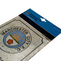 Weiß - Side - Manchester City FC offizielles Retro Logo Schild