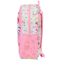 Pink-Weiß - Side - Hello Kitty - Kinder Rucksack, Floral